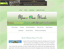 Tablet Screenshot of momsownwords.com